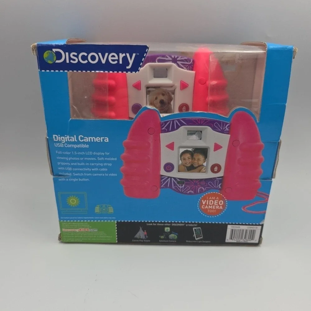 Discovery Kids Toy Camera - 0.3-Megapixel Digital Camera - Pink & Purple floral